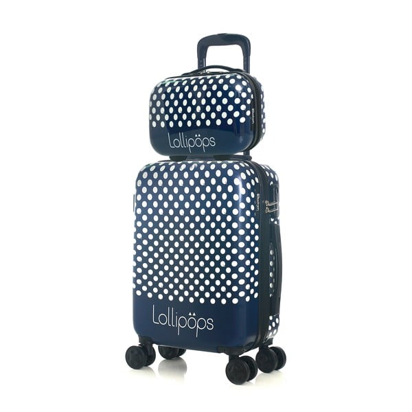 Set troler cu 4 roți și geantă de voiaj Lollipops Penny, albastru-image-4