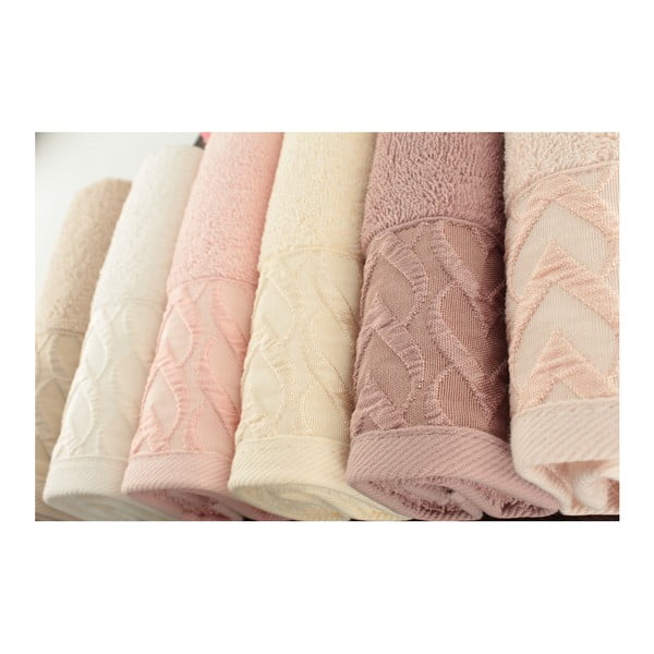 Set 6 prosoape din bumbac Kalp, 30 x 50 cm-image-1