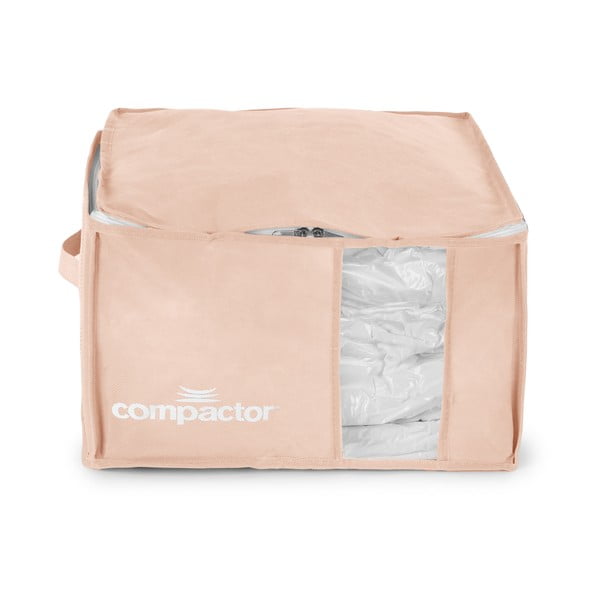 Cutie de depozitare pentru haine din plastic cu vacuum 42x40x25 cm Pink Edition – Compactor-image-3