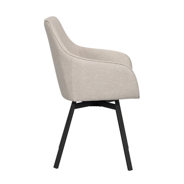 Set de scaune de sufragerie bej 2 buc. tapițat Alison – Rowico-image-3