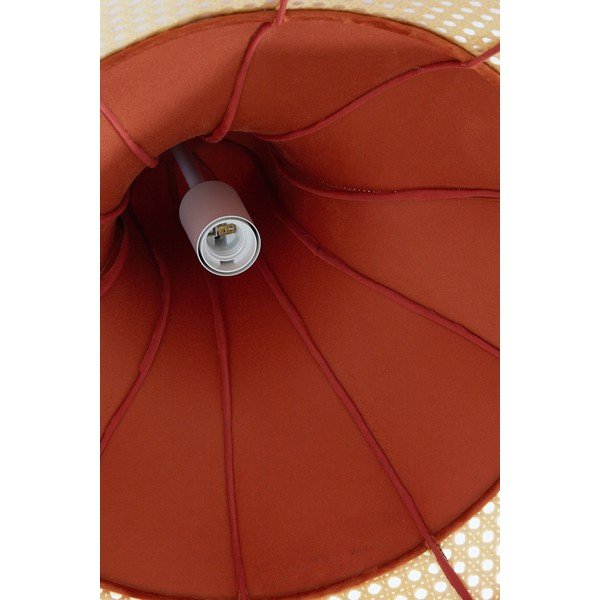 Lustră portocalie cu abajur textil ø 50 cm Mizia – Light & Living-image-1