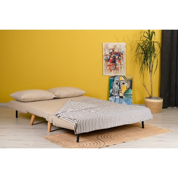 Canapea bej extensibilă 120 cm Folde – Artie-image-4