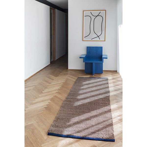 Covor tip traversă maro din iută 80x245 cm Notes – Mette Ditmer Denmark-image-1