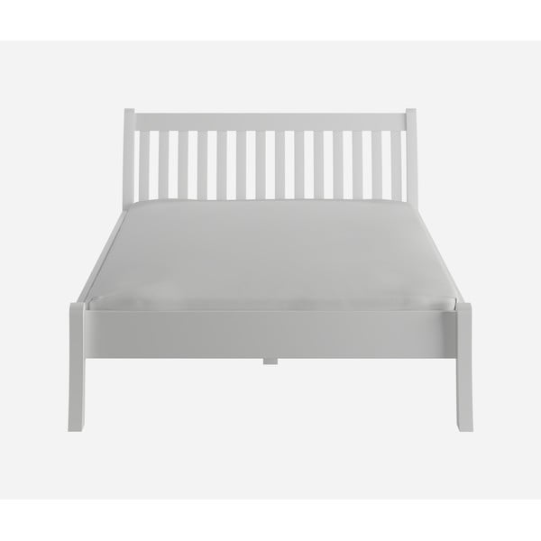 Pat matrimonial alb din lemn de pin 180x200 cm Tonja – Olivia Living-image-2