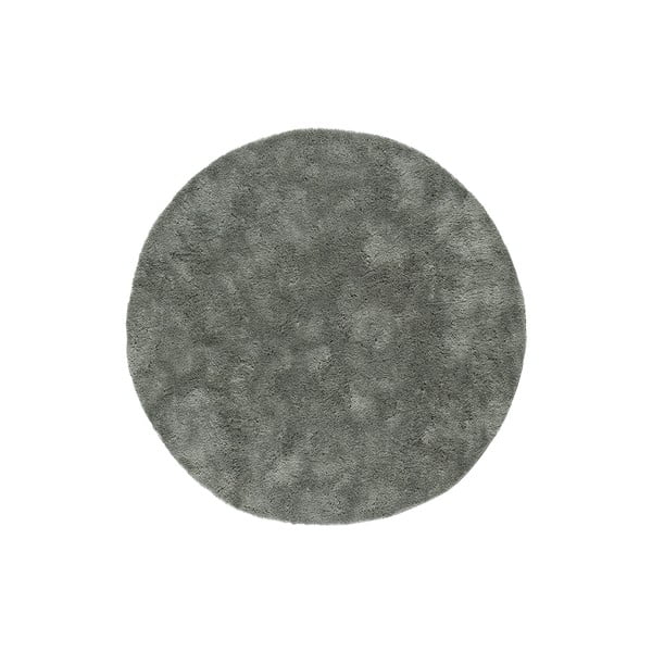 Covor gri antracit rotund ø 120 cm Roma Liso – Universal