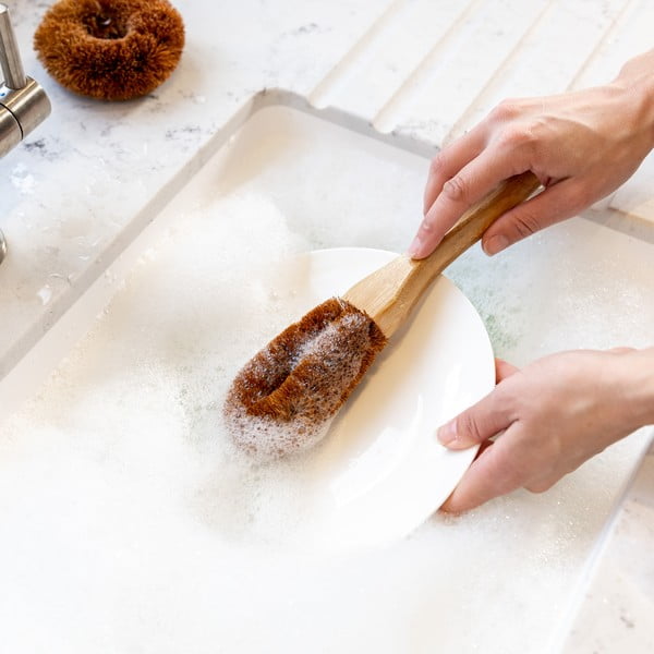 Perie din bambus pentru spălat vase Kitchen Craft Natural Elements-image-2