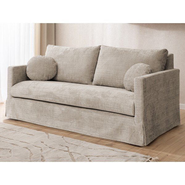 Canapea bej 195 cm Paphos – Ropez-image-1