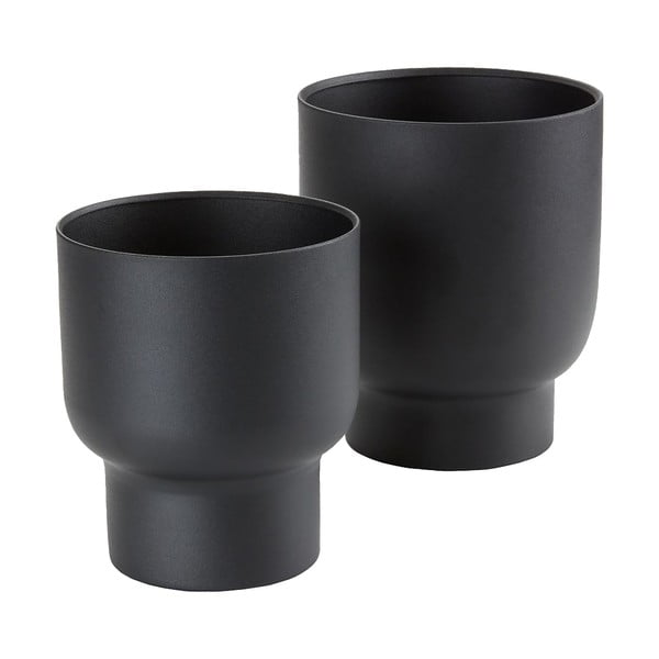 Ghivece decorative 2 buc. din metal ø 16 cm Fulda – House Nordic-image-4