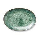 Farfurie verde/neagră pentru servire din gresie Gastro Green/Black – Bitz