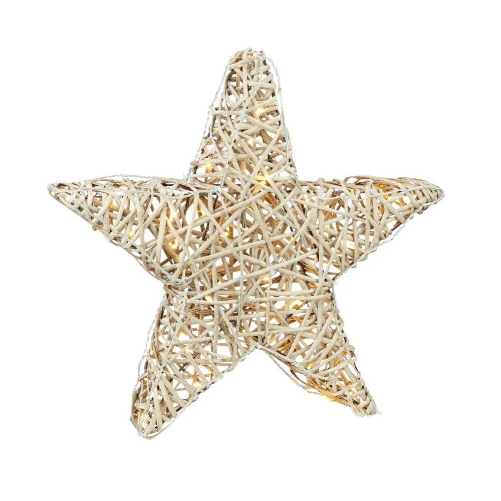 Decorațiune luminoasă în culoare naturală ø 50 cm cu model de Crăciun Sofus – Markslöjd