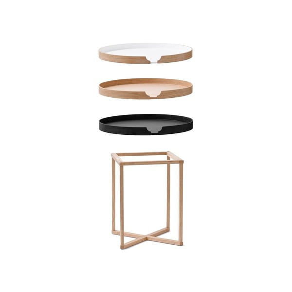 Măsuță auxiliară din lemn cu blat detașabil Wireworks Damieh, 45 x 45 cm-image-3