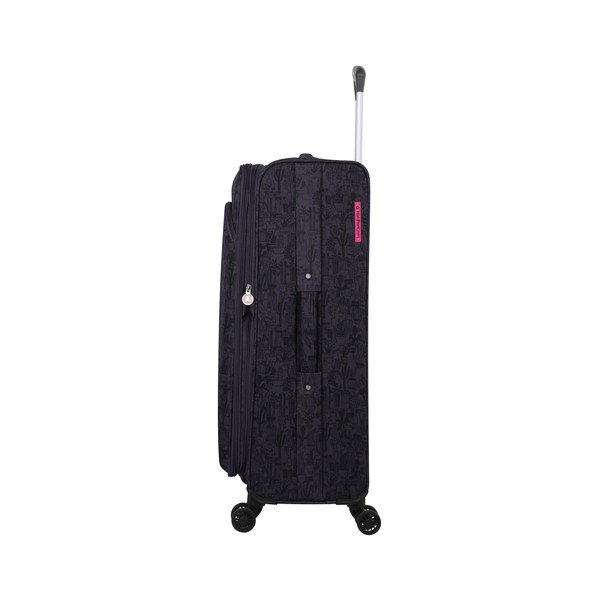 Set 3 trolere cu 4 roți Lulucastagnette Casandra, negru-image-3