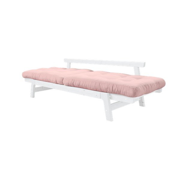 Canapea extensibilă Karup Step White/Pink Peonie-image-3