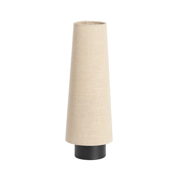 Veioză bej din metal cu abajur textil (înălțime 42 cm) Howie – Light & Living