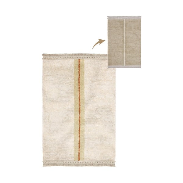 Covor bej din bumbac 170x240 cm Duetto Sage – Lorena Canals-image-3