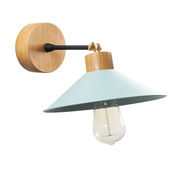 Aplică de perete turcoaz/în culoare naturală ø 24 cm Manavgat – Opviq lights-image-2