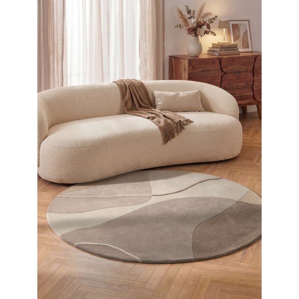 Covor mov rotund din lână ø 160 cm Virelle – Villeroy&Boch-image-1
