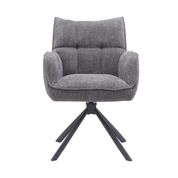 Set de scaune de sufragerie gri 2 buc. tapițat Marilla – Unique Furniture-image-4