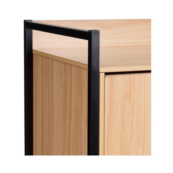 Șifonier în culoare naturală deschis 100x190x48 cm Armarios – Casa Selección-image-2