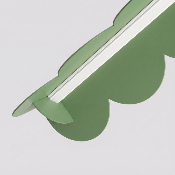 Lustră verde salvie LED din aluminiu BISCUIT – Thoro-image-4