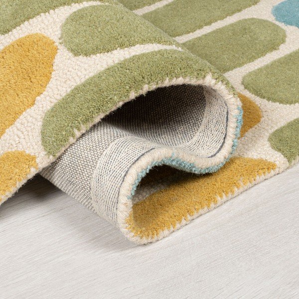 Covor din lână Flair Rugs Fossil, 160 x 230 cm, galben-verde-image-1