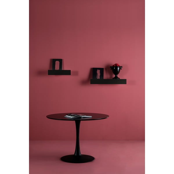 Masă rotundă pentru dining Marckeric Oda, ø 110 cm, negru-image-2