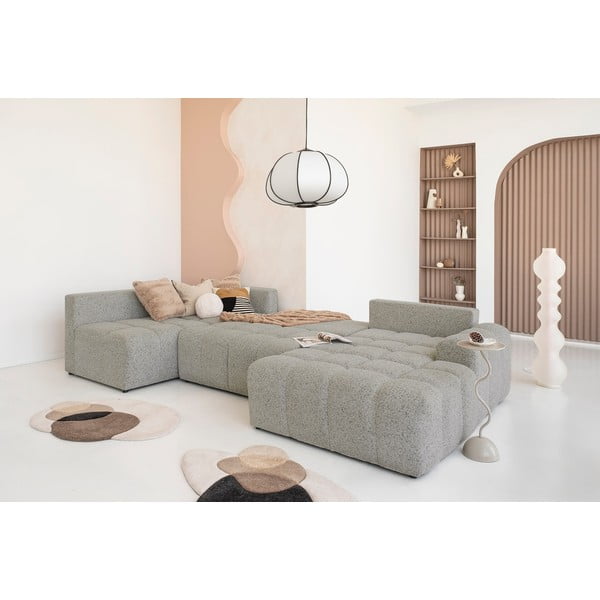 Colțar modular maro deschis extensibil/cu spațiu de depozitare (cu colț pe partea stângă) Lulu – Miuform-image-2