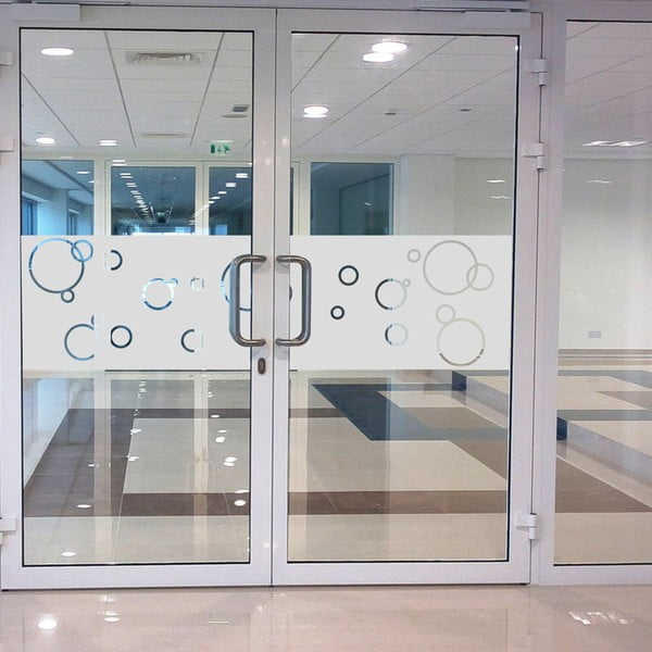 Autocolant rezistent la apă, pentru cabina de duș, Ambiance Bubbles-image-1