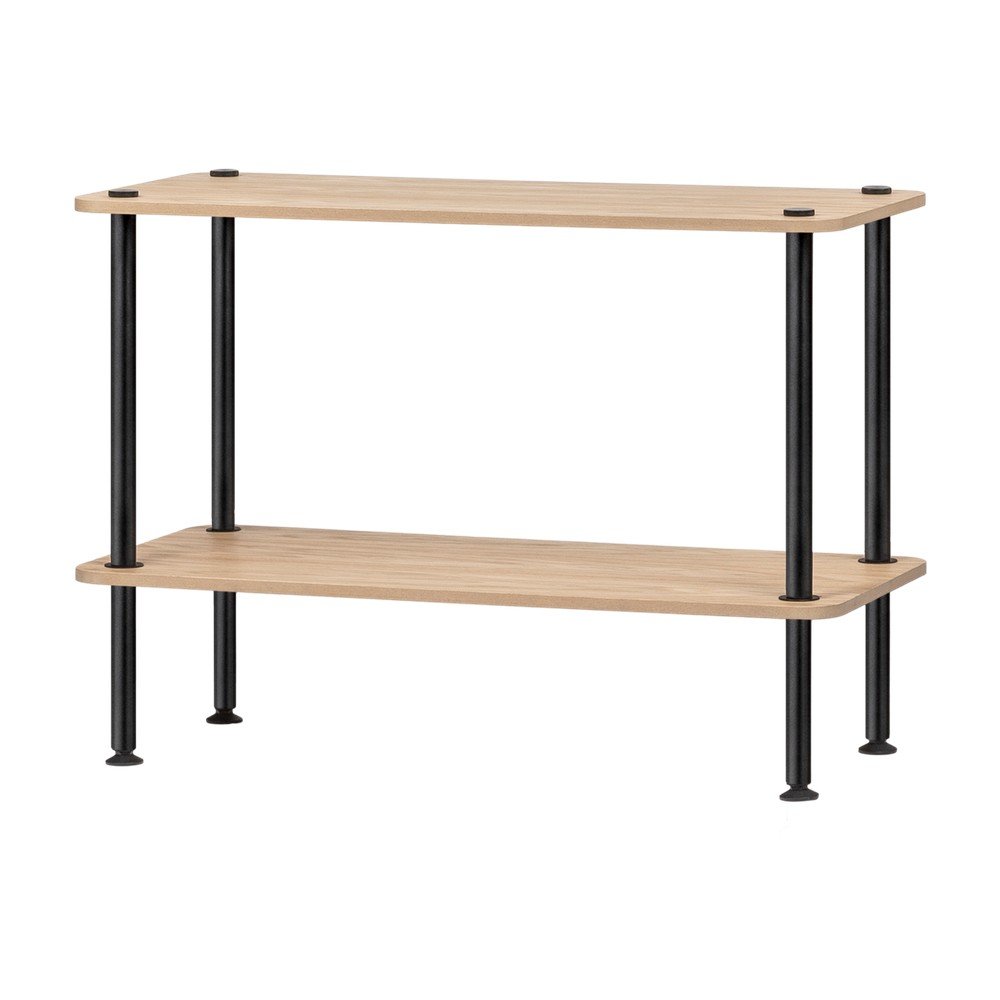 Etajeră în culoare naturală cu aspect de lemn de stejar 80x545x35 cm Teidi – noo.ma