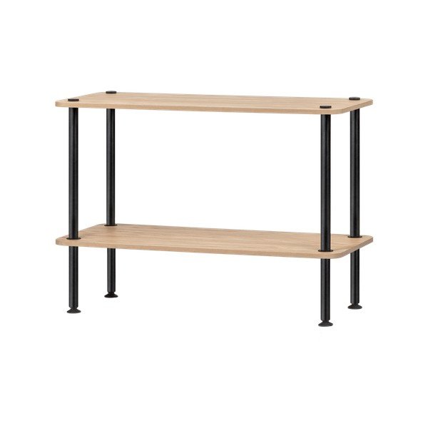 Etajeră în culoare naturală cu aspect de lemn de stejar 80x54,5x35 cm Teidi – noo.ma