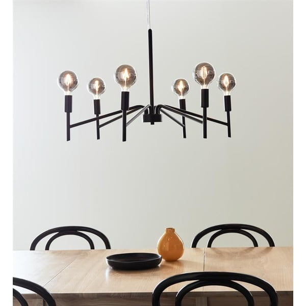 Lustră Markslöjd Monarch, ø 70 cm, negru-image-1