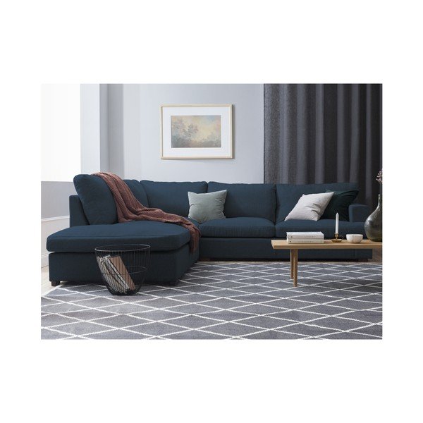 Colțar Windsor & Co Sofas Charles, pe partea stângă, albastru-image-2