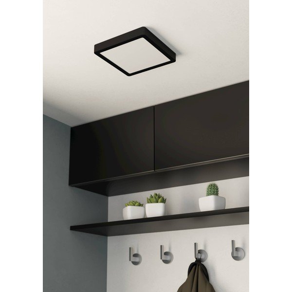 Plafonieră neagră LED 21x21 cm FUEVA 5 – EGLO-image-1