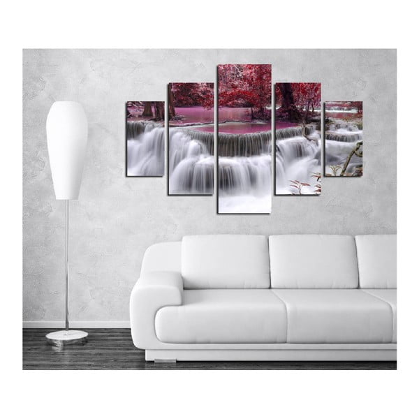 Tablou din mai multe piese Waterfall, 92 x 56 cm-image-1