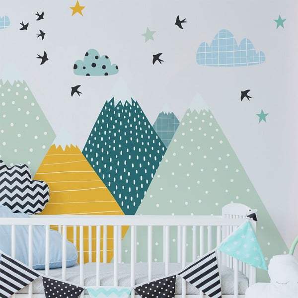 Autocolant Ambiance Giant Kid Sticker Scandinavian Mountains Ziska-image-4