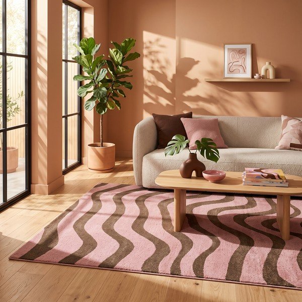 Covor roz/maro 160x230 cm Aurora – ESTE-image-1