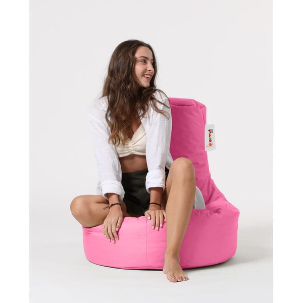 Fotoliu bean bag roz Lina – Floriane Garden-image-4