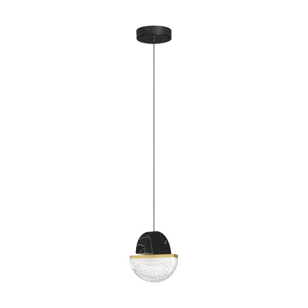 Lustră neagră LED cu intensitate reglabilă din metal ø 16 cm Dorin – Nova Luce