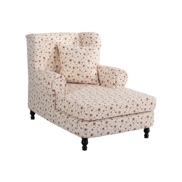 Fotoliu Max Winzer Mareille Flowery Beige, model floral, bej-roșu