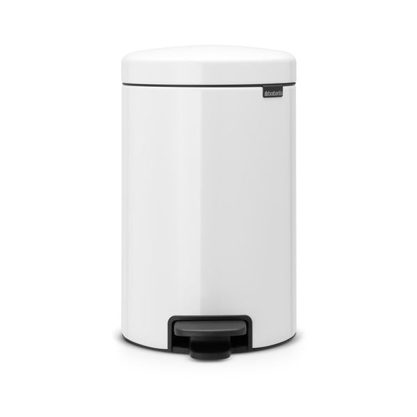 Coș de gunoi alb cu pedală din oțel 12 l NewIcon – Brabantia-image-3