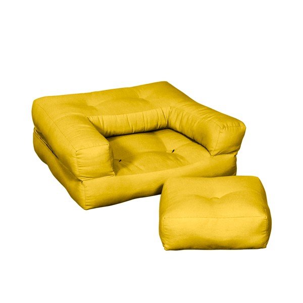 Fotoliu pentru copii Karup Baby Cube Amarillo