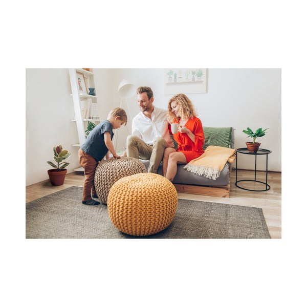 Puf Bonami Essentials, gri închis-image-4