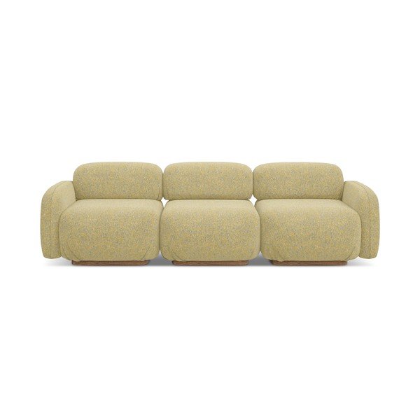 Canapea modulară galbenă 270 cm Ailani – Makamii