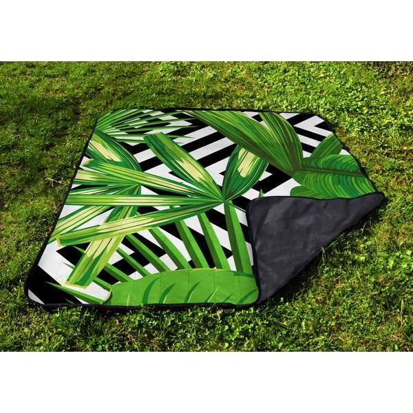 Pătură pentru picnic Butter Kings Green Leafs, 180 x 145 cm.-image-4