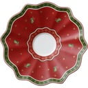 Farfurioară din porțelan roșu cu motiv de Crăciun Villeroy & Boch, ø 16,5 cm