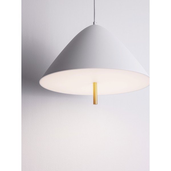 Lustră albă LED din metal cu abajur din metal ø 40 cm Oros – Nova Luce-image-1