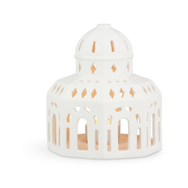 Sfeșnic de Crăciun din ceramică Kähler Design Lighthouse, ø 12 cm, alb-image-2