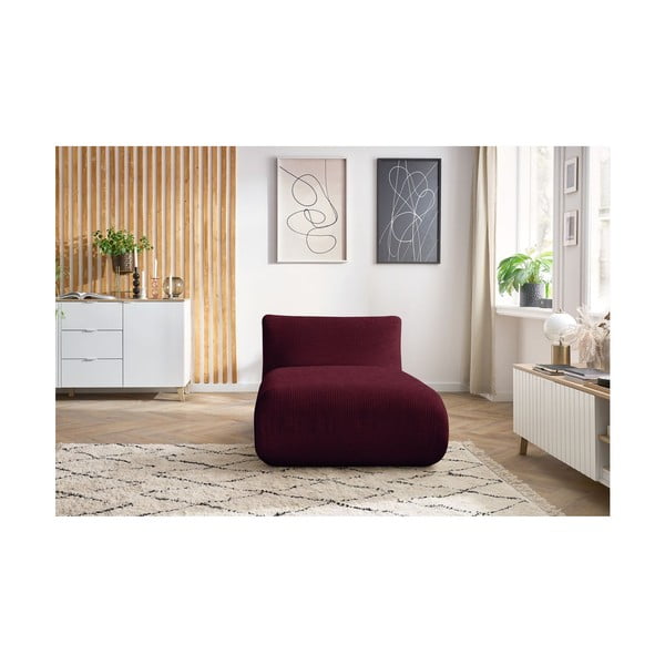 Modul pentru canapea burgundy cu tapițerie din catifea reiată Lecomte – Bobochic Paris-image-4