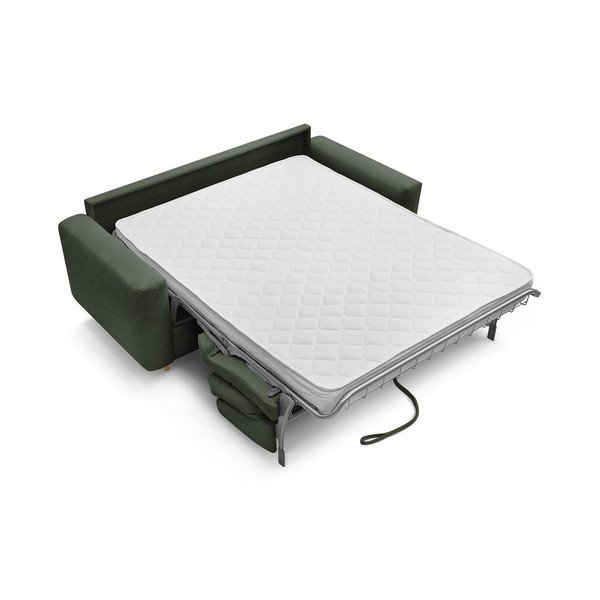 Canapea verde pentru dormitul zilnic/extensibilă 200 cm Cocoone – Bobochic Paris-image-3