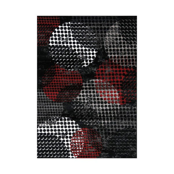Covor Webtappeti Manhattan Carnagie, 160 x 230 cm, gri-negru